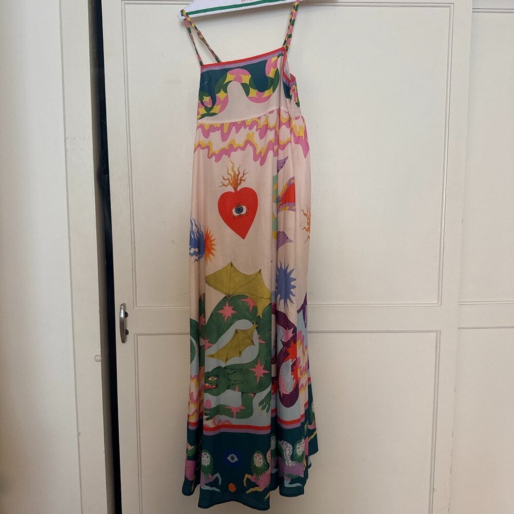 Mystic Print Maxi Dress – Size Small
